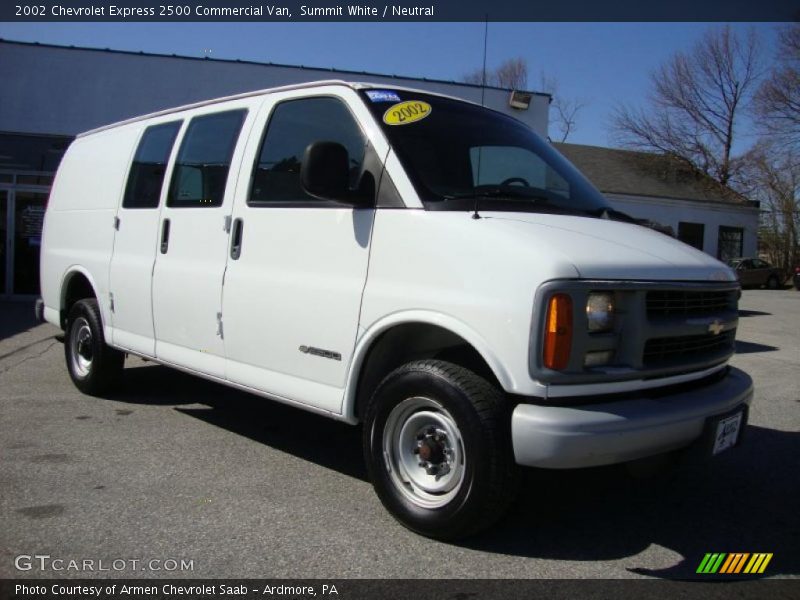 Summit White / Neutral 2002 Chevrolet Express 2500 Commercial Van