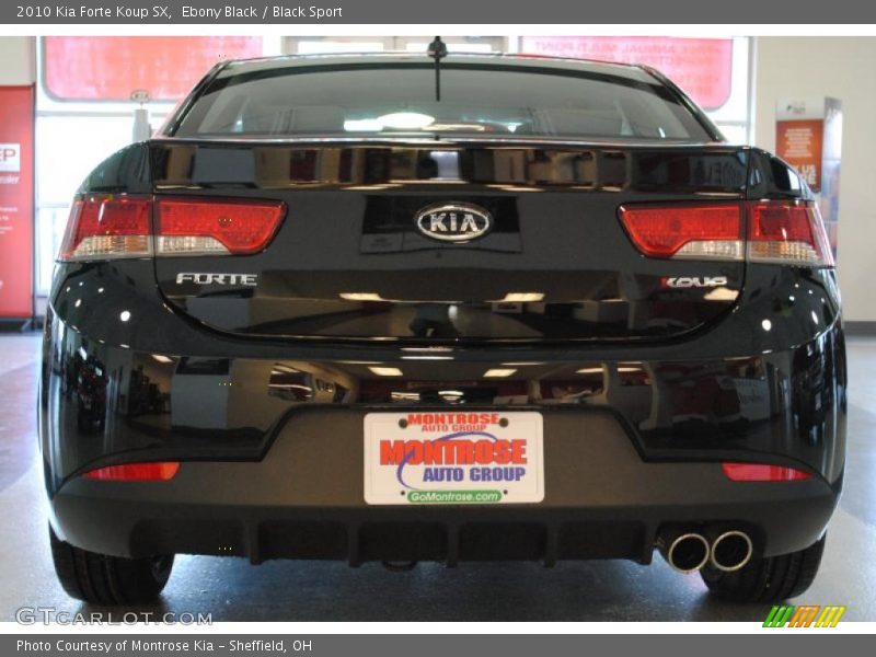 Ebony Black / Black Sport 2010 Kia Forte Koup SX