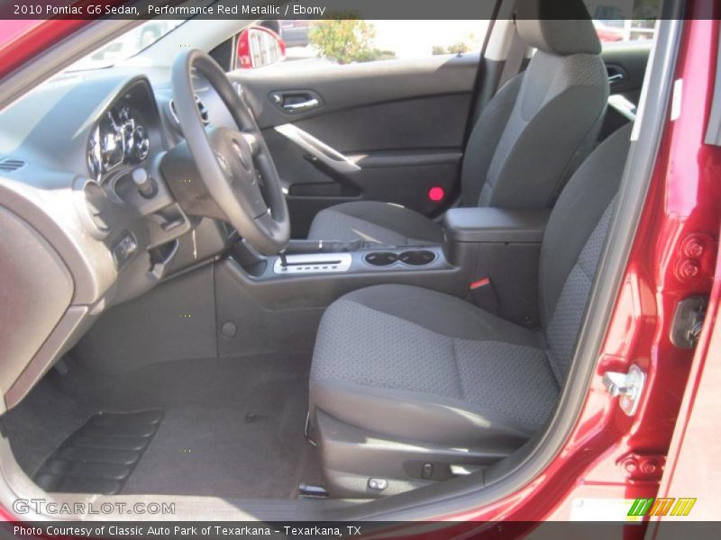 Performance Red Metallic / Ebony 2010 Pontiac G6 Sedan