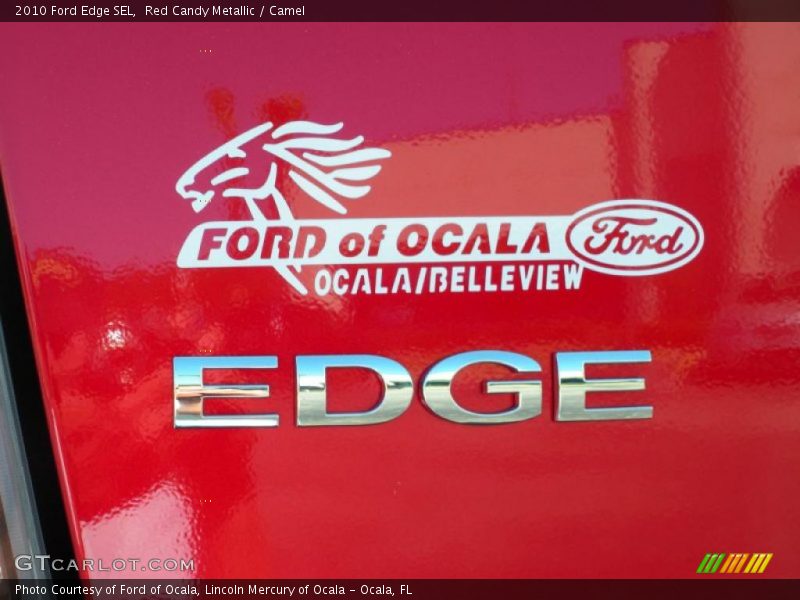 Red Candy Metallic / Camel 2010 Ford Edge SEL