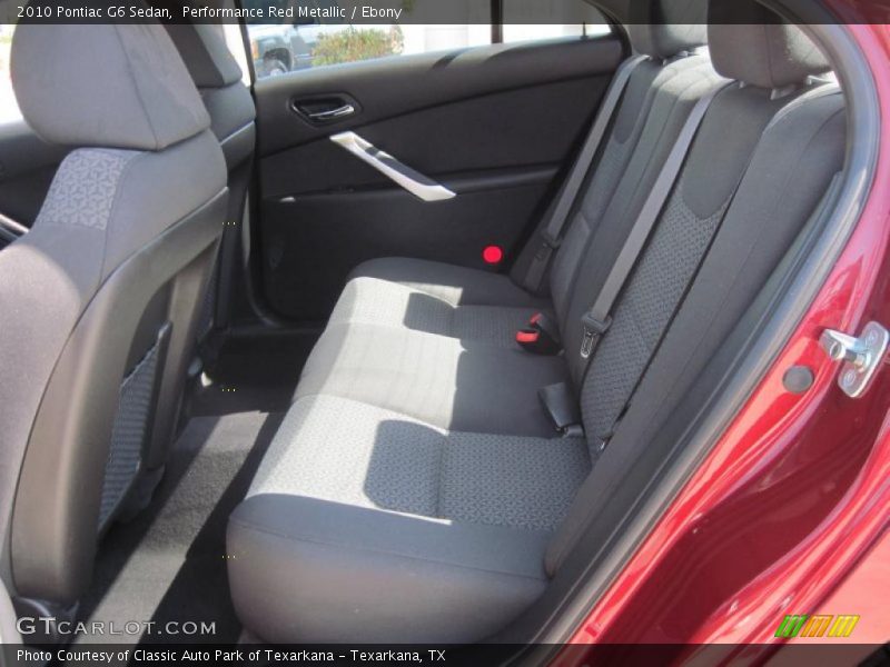 Performance Red Metallic / Ebony 2010 Pontiac G6 Sedan