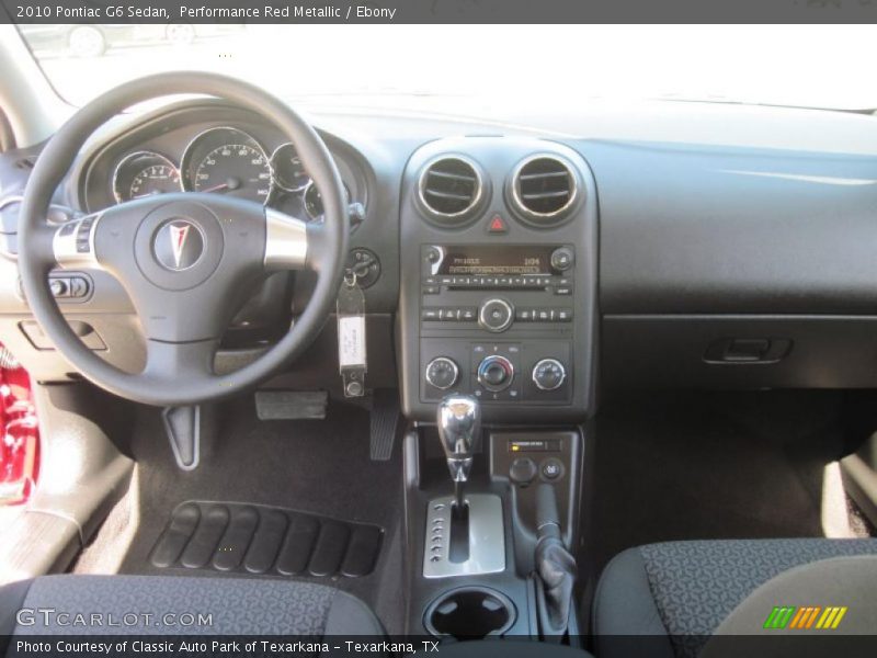 Performance Red Metallic / Ebony 2010 Pontiac G6 Sedan
