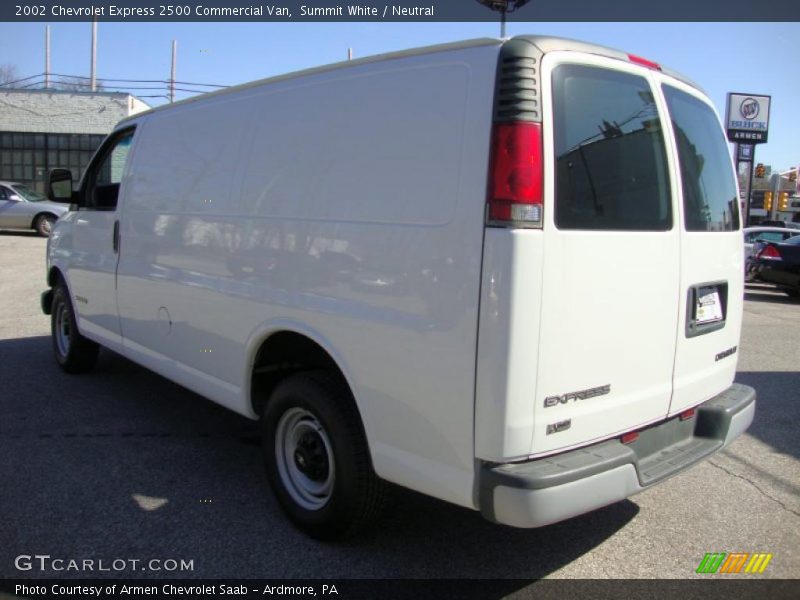Summit White / Neutral 2002 Chevrolet Express 2500 Commercial Van
