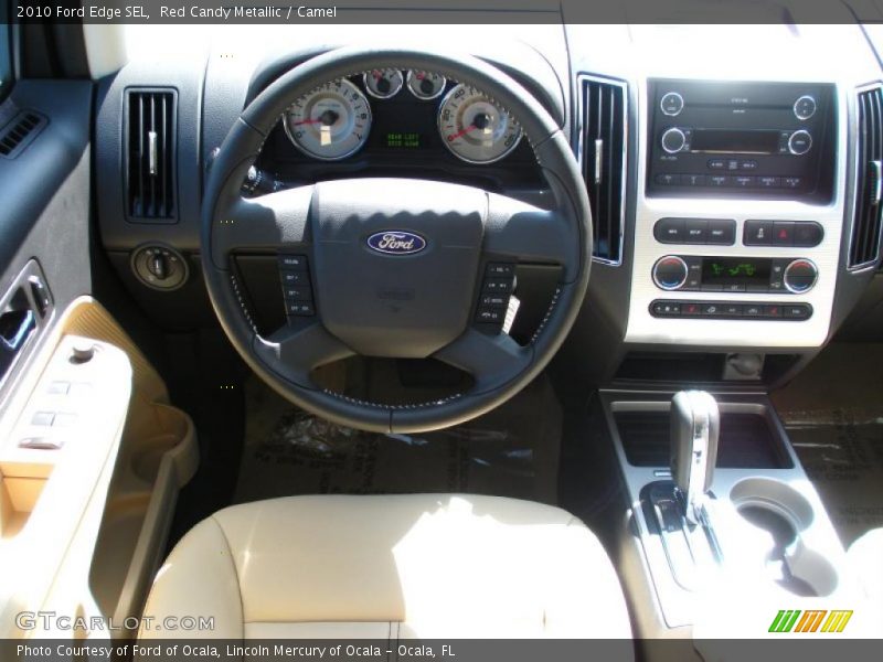 Red Candy Metallic / Camel 2010 Ford Edge SEL