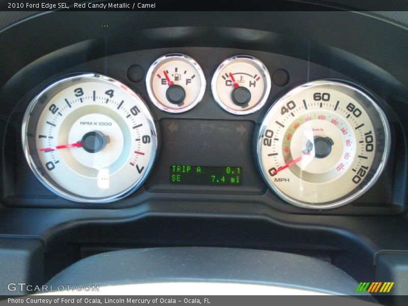 Red Candy Metallic / Camel 2010 Ford Edge SEL