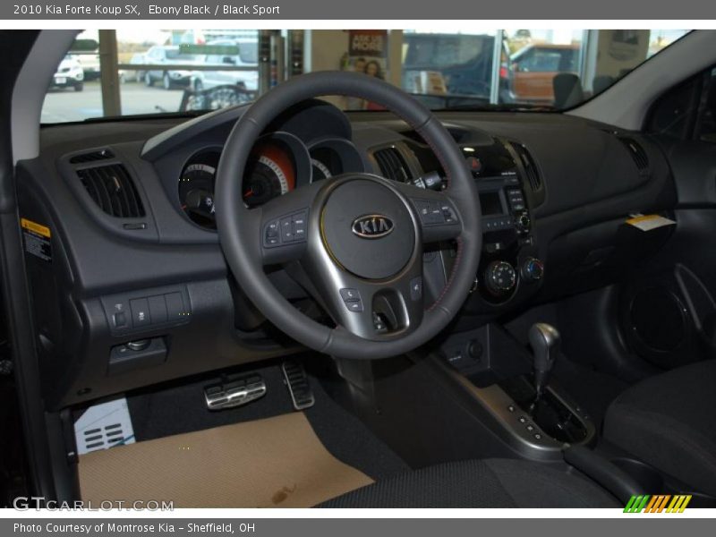 Ebony Black / Black Sport 2010 Kia Forte Koup SX