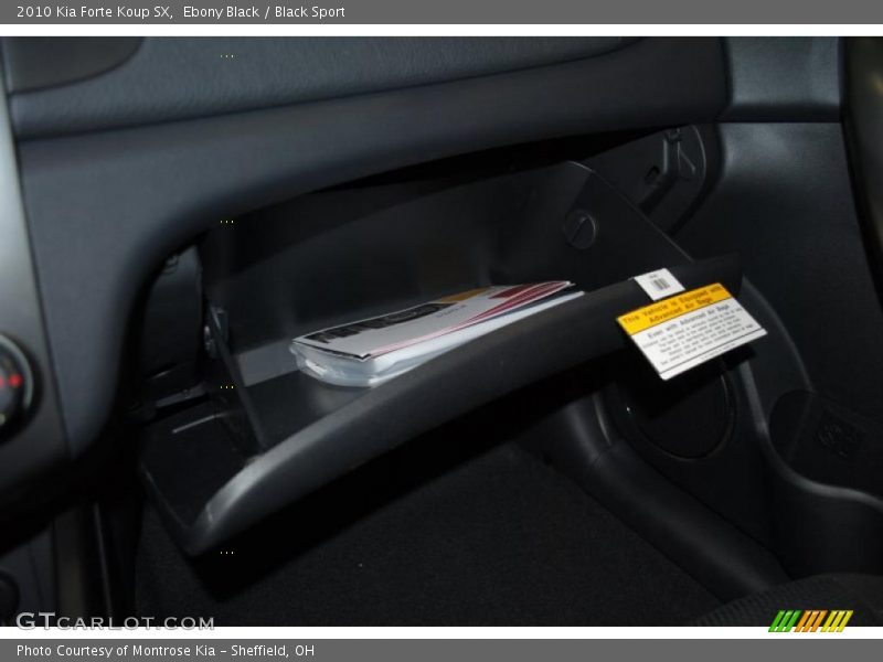 Ebony Black / Black Sport 2010 Kia Forte Koup SX