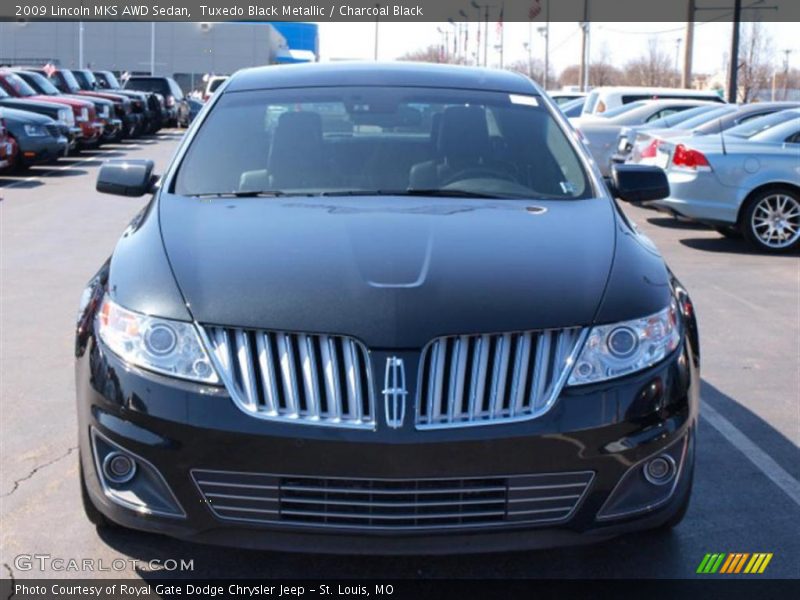 Tuxedo Black Metallic / Charcoal Black 2009 Lincoln MKS AWD Sedan