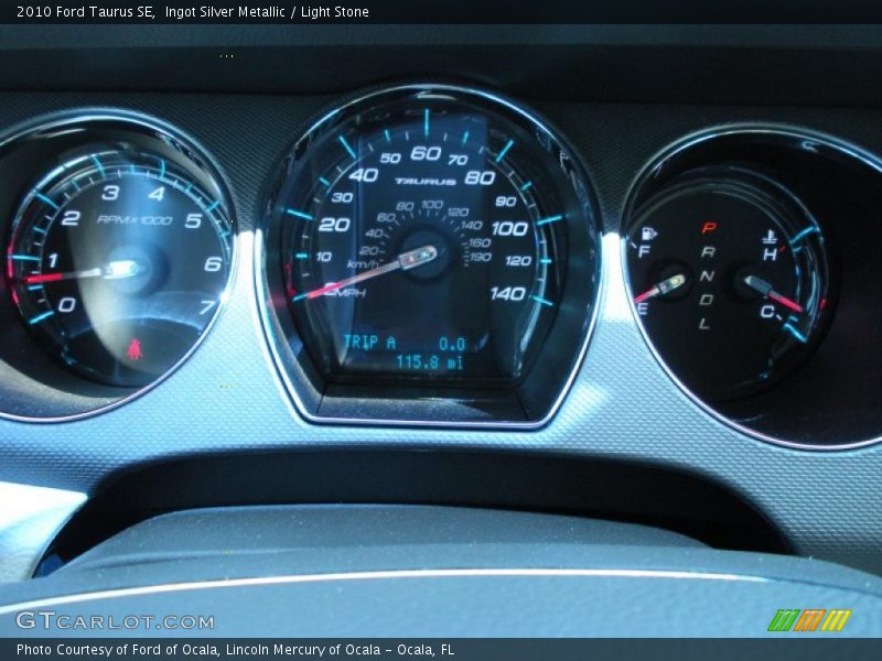Ingot Silver Metallic / Light Stone 2010 Ford Taurus SE