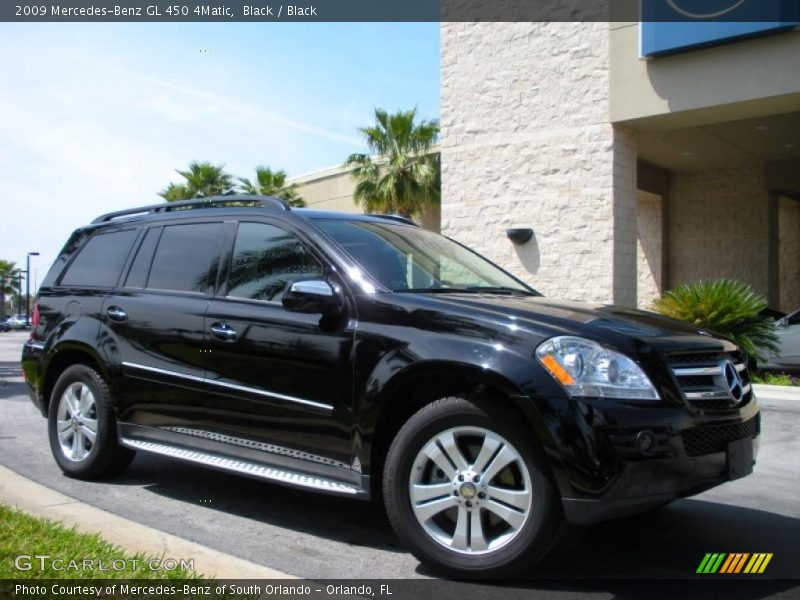 Black / Black 2009 Mercedes-Benz GL 450 4Matic