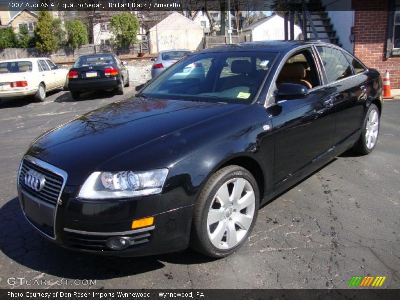 Brilliant Black / Amaretto 2007 Audi A6 4.2 quattro Sedan