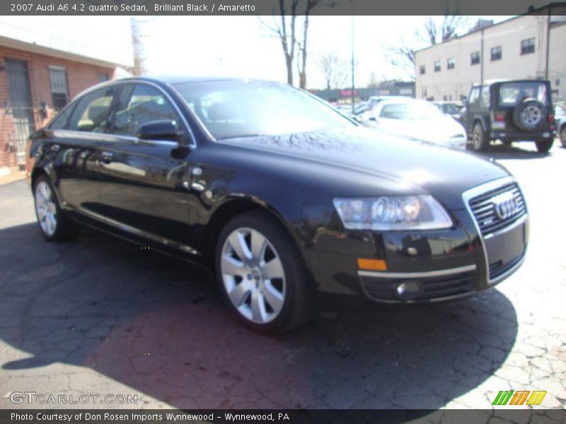 Brilliant Black / Amaretto 2007 Audi A6 4.2 quattro Sedan