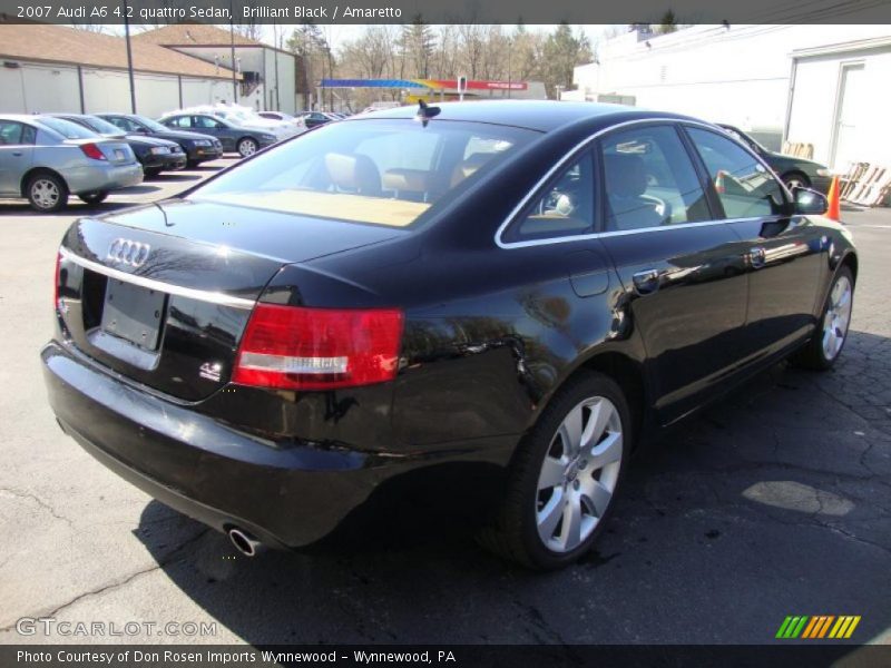 Brilliant Black / Amaretto 2007 Audi A6 4.2 quattro Sedan