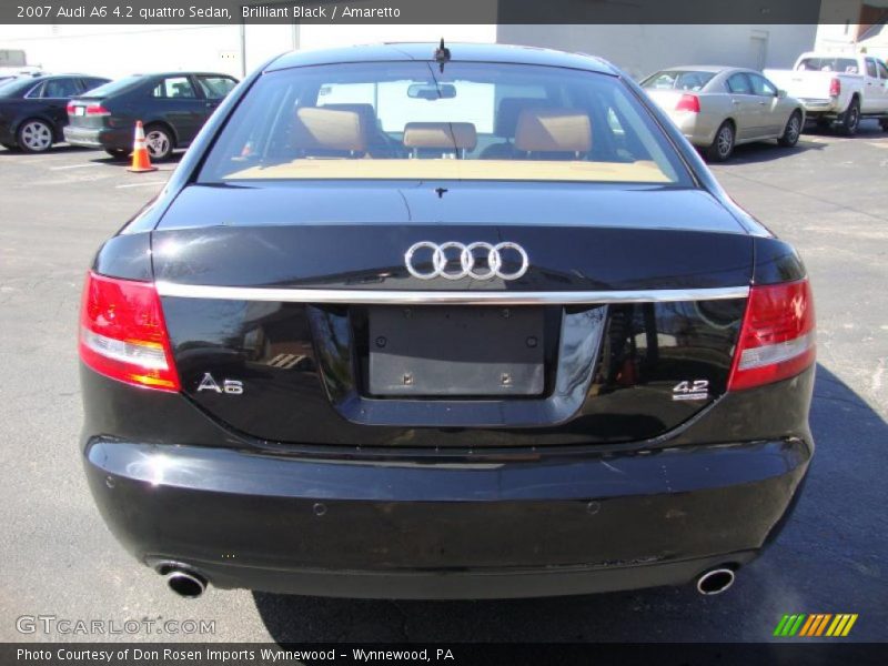 Brilliant Black / Amaretto 2007 Audi A6 4.2 quattro Sedan