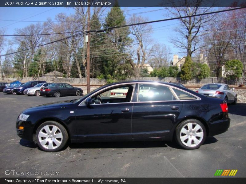 Brilliant Black / Amaretto 2007 Audi A6 4.2 quattro Sedan