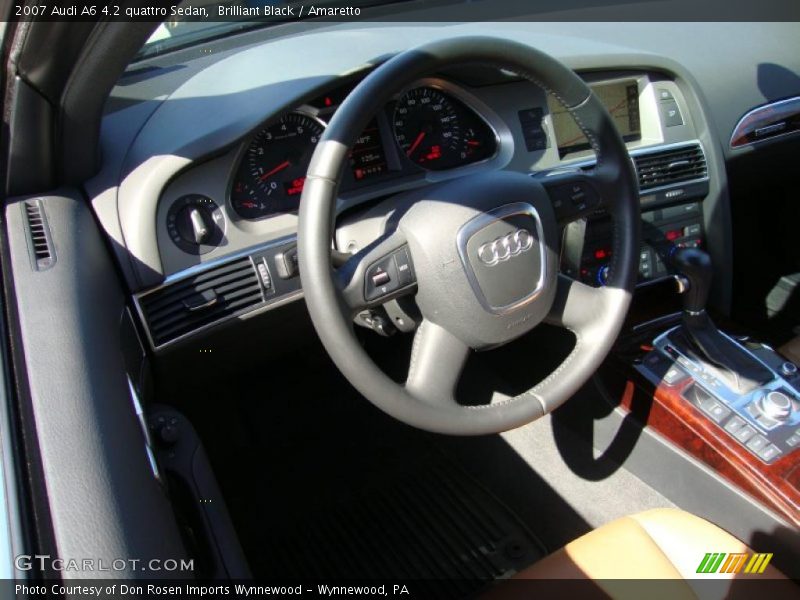 Brilliant Black / Amaretto 2007 Audi A6 4.2 quattro Sedan