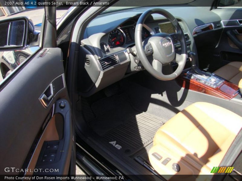Brilliant Black / Amaretto 2007 Audi A6 4.2 quattro Sedan