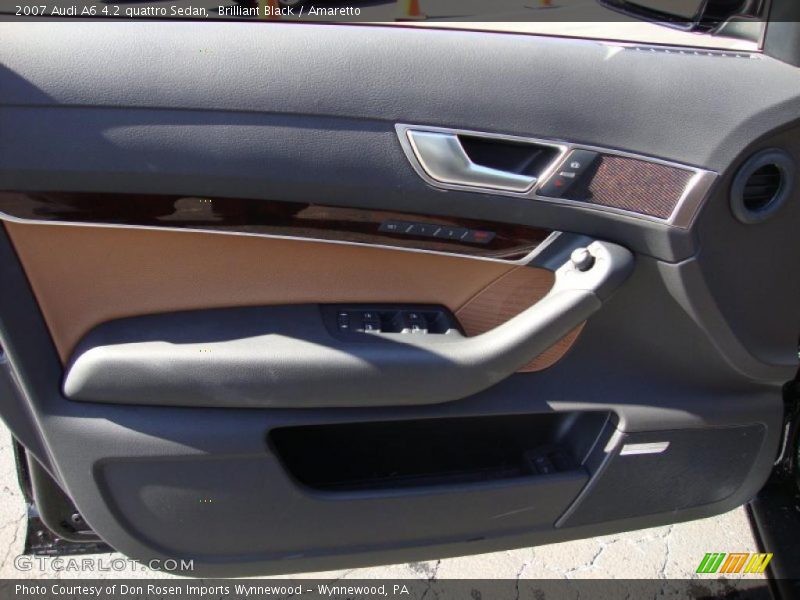 Brilliant Black / Amaretto 2007 Audi A6 4.2 quattro Sedan