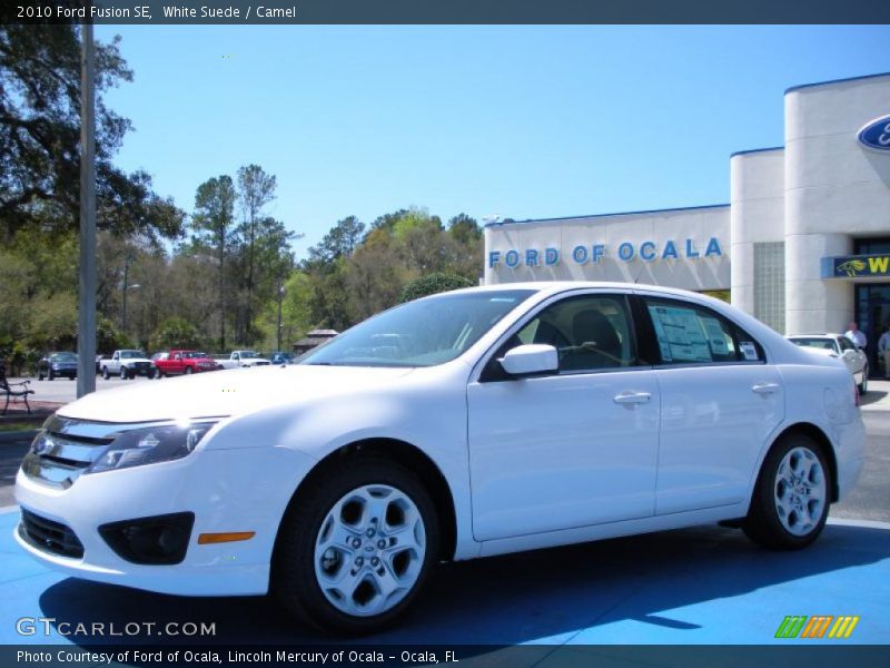 White Suede / Camel 2010 Ford Fusion SE