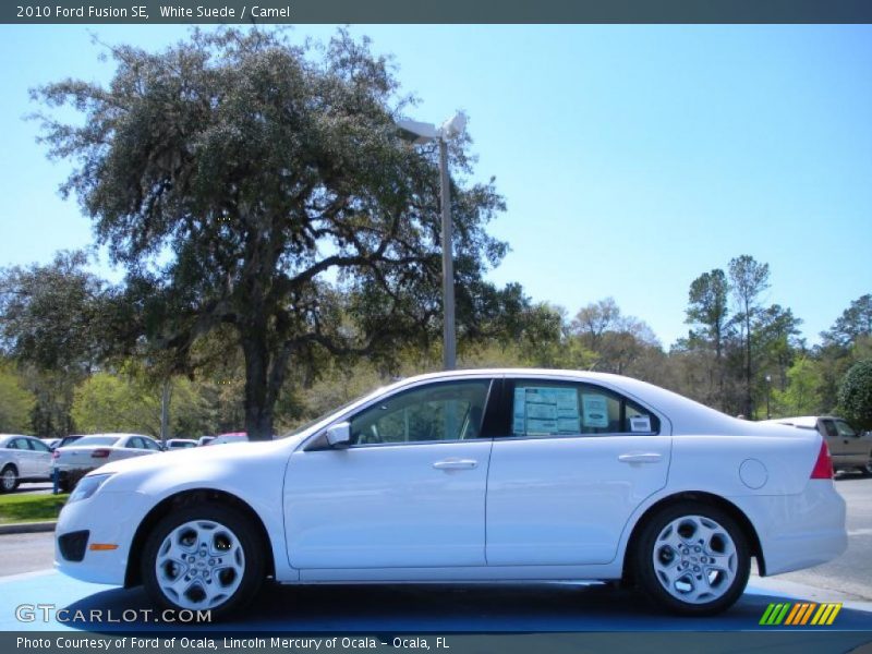 White Suede / Camel 2010 Ford Fusion SE