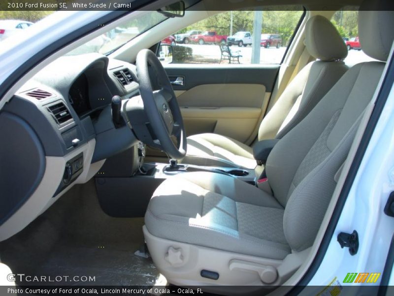 White Suede / Camel 2010 Ford Fusion SE