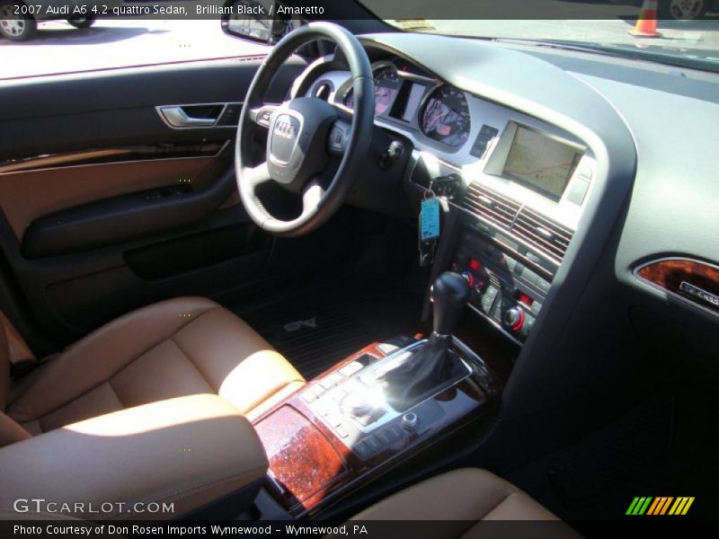 Brilliant Black / Amaretto 2007 Audi A6 4.2 quattro Sedan
