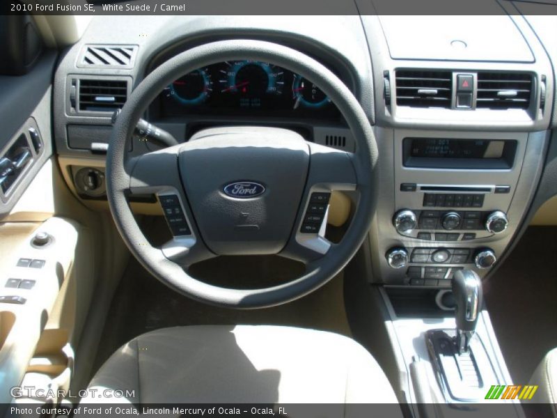 White Suede / Camel 2010 Ford Fusion SE