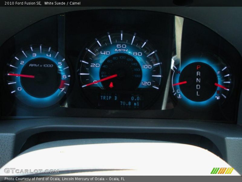 White Suede / Camel 2010 Ford Fusion SE