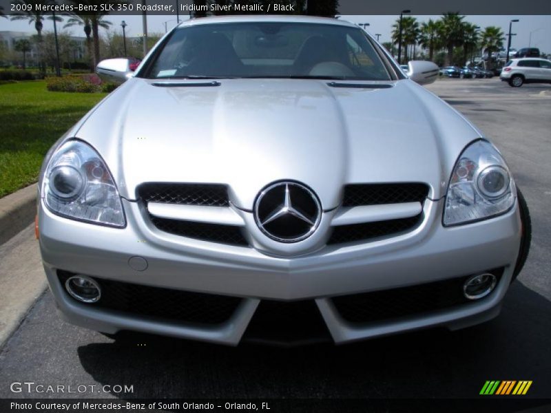 Iridium Silver Metallic / Black 2009 Mercedes-Benz SLK 350 Roadster