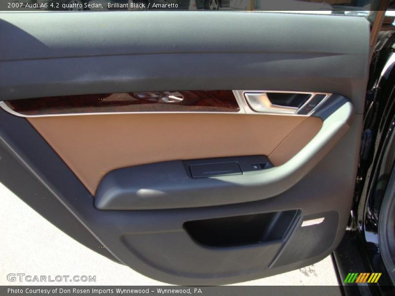 Brilliant Black / Amaretto 2007 Audi A6 4.2 quattro Sedan