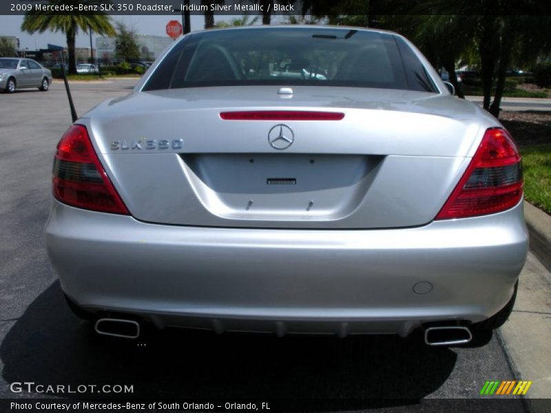 Iridium Silver Metallic / Black 2009 Mercedes-Benz SLK 350 Roadster