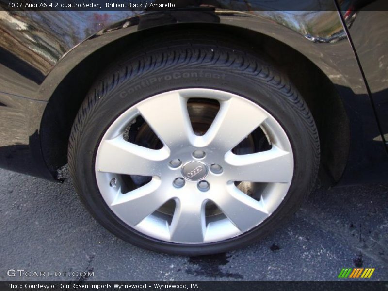 Brilliant Black / Amaretto 2007 Audi A6 4.2 quattro Sedan