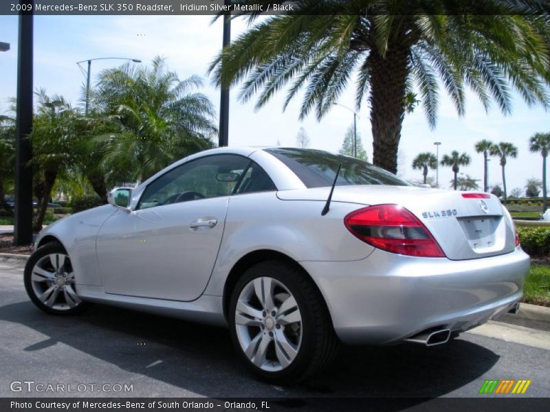 Iridium Silver Metallic / Black 2009 Mercedes-Benz SLK 350 Roadster