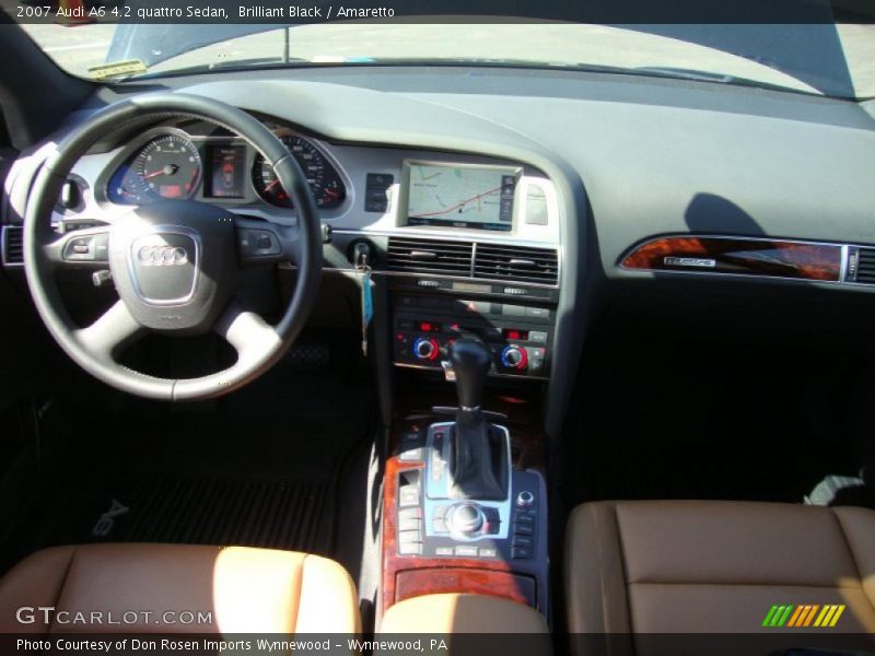 Brilliant Black / Amaretto 2007 Audi A6 4.2 quattro Sedan