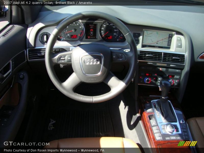 Brilliant Black / Amaretto 2007 Audi A6 4.2 quattro Sedan