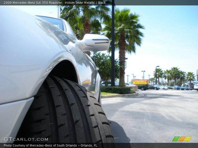 Iridium Silver Metallic / Black 2009 Mercedes-Benz SLK 350 Roadster