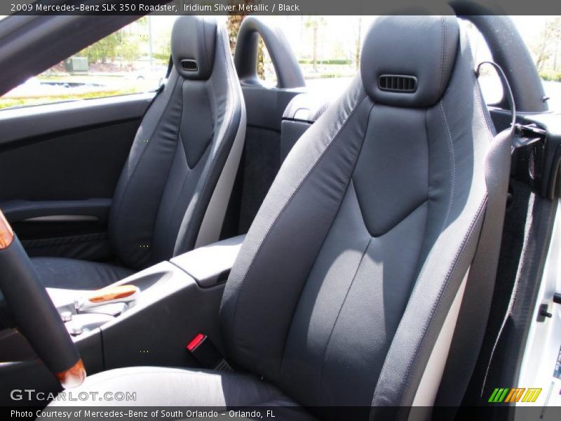 Iridium Silver Metallic / Black 2009 Mercedes-Benz SLK 350 Roadster