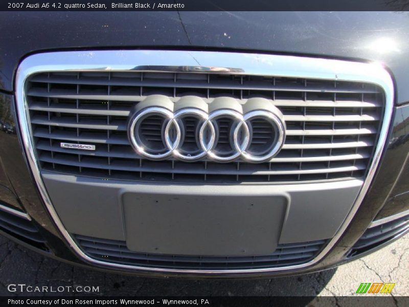 Brilliant Black / Amaretto 2007 Audi A6 4.2 quattro Sedan