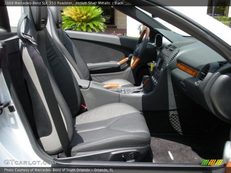 Iridium Silver Metallic / Black 2009 Mercedes-Benz SLK 350 Roadster
