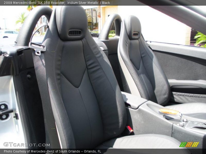 Iridium Silver Metallic / Black 2009 Mercedes-Benz SLK 350 Roadster
