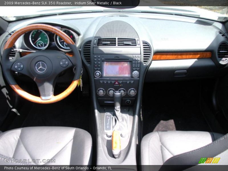 Iridium Silver Metallic / Black 2009 Mercedes-Benz SLK 350 Roadster