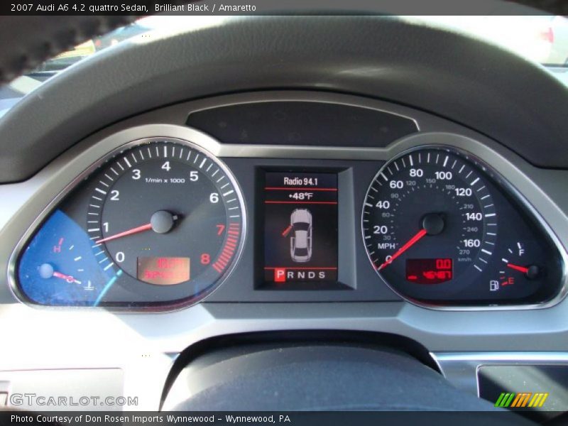 Brilliant Black / Amaretto 2007 Audi A6 4.2 quattro Sedan