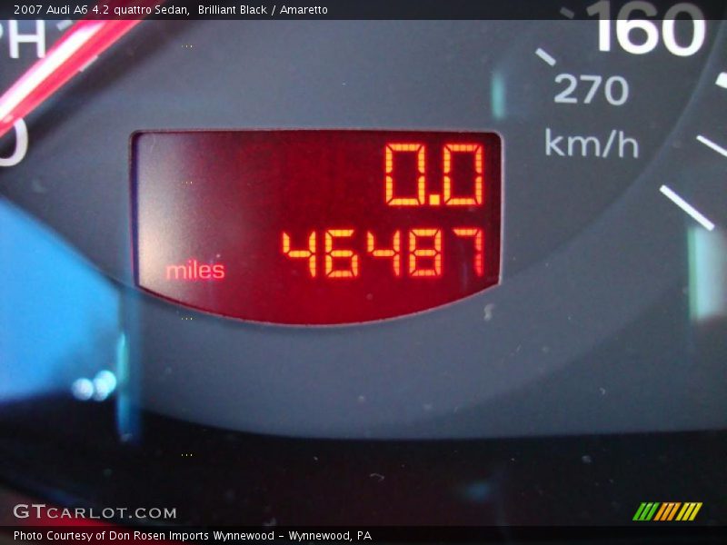 Brilliant Black / Amaretto 2007 Audi A6 4.2 quattro Sedan