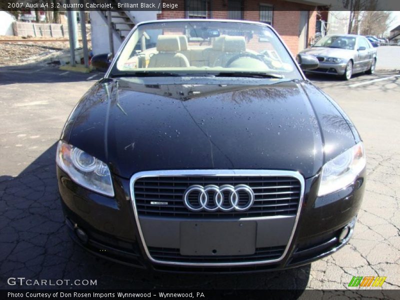 Brilliant Black / Beige 2007 Audi A4 3.2 quattro Cabriolet