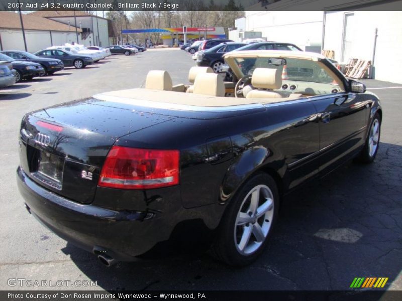 Brilliant Black / Beige 2007 Audi A4 3.2 quattro Cabriolet
