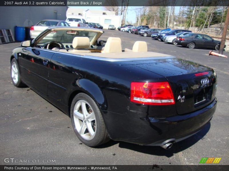 Brilliant Black / Beige 2007 Audi A4 3.2 quattro Cabriolet
