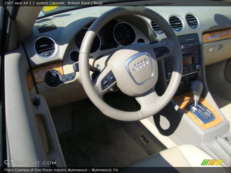 Brilliant Black / Beige 2007 Audi A4 3.2 quattro Cabriolet