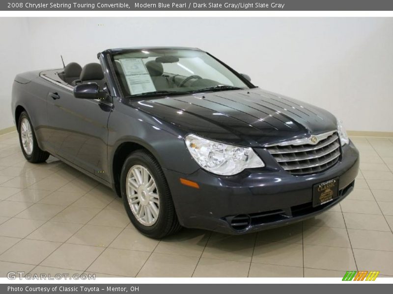 Modern Blue Pearl / Dark Slate Gray/Light Slate Gray 2008 Chrysler Sebring Touring Convertible