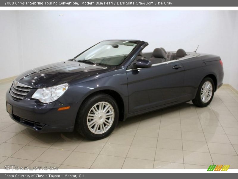 Modern Blue Pearl / Dark Slate Gray/Light Slate Gray 2008 Chrysler Sebring Touring Convertible