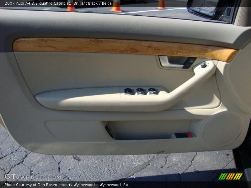 Brilliant Black / Beige 2007 Audi A4 3.2 quattro Cabriolet